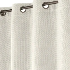 Rideau flanelle relief (140 x 240 cm) Flanela Ecru
