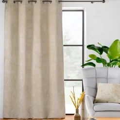 Rideau flanelle relief (140 x 240 cm) Flanela Beige