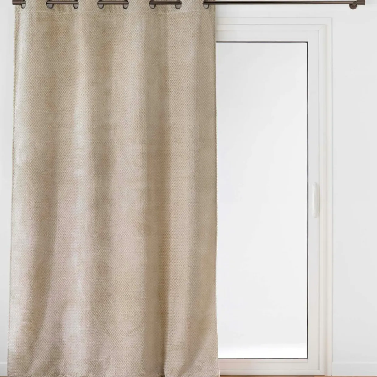 Rideau flanelle relief (140 x 240 cm) Flanela Beige