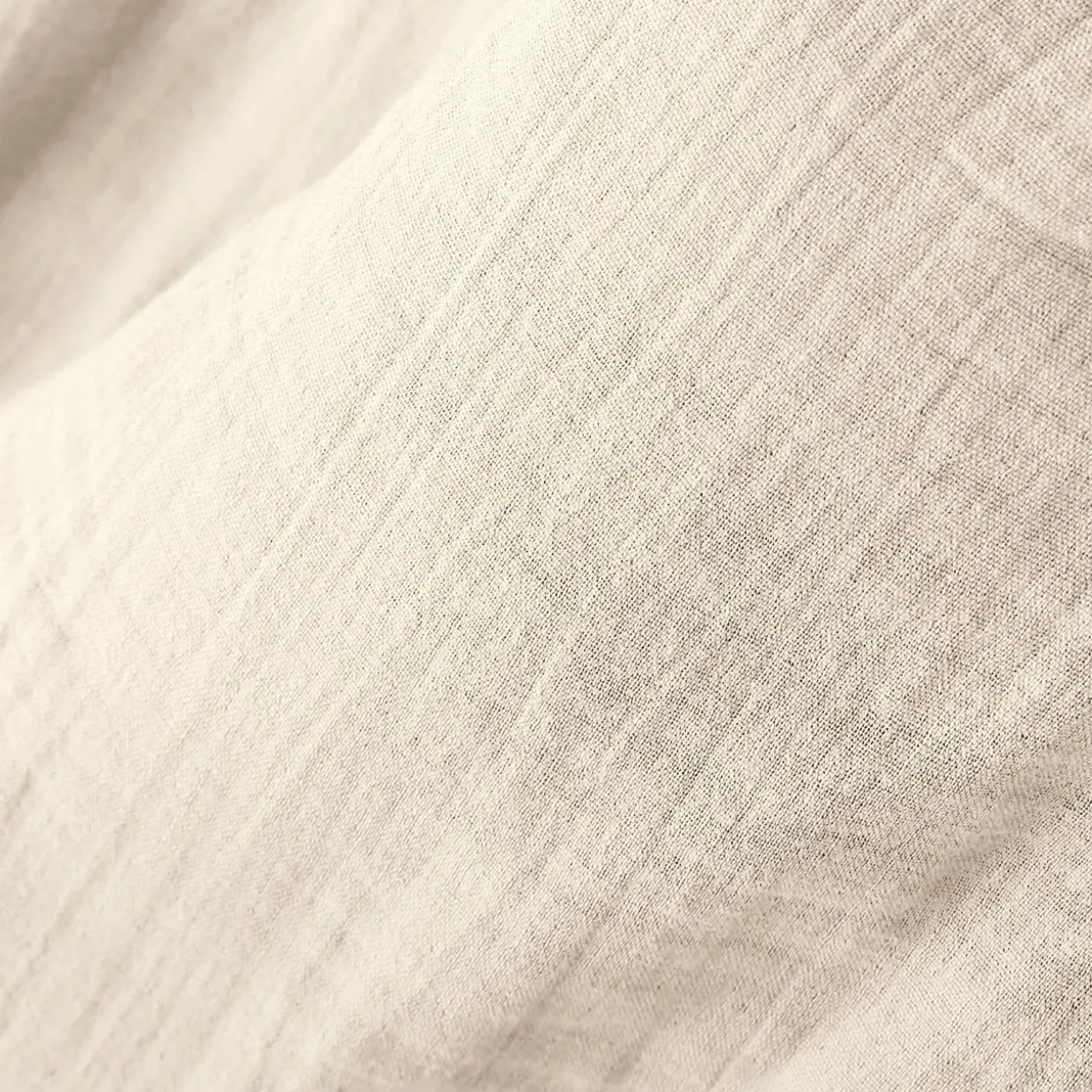 Rideau gaze de coton galon fronceur (140 x 240 cm) Gaïa Beige pampa