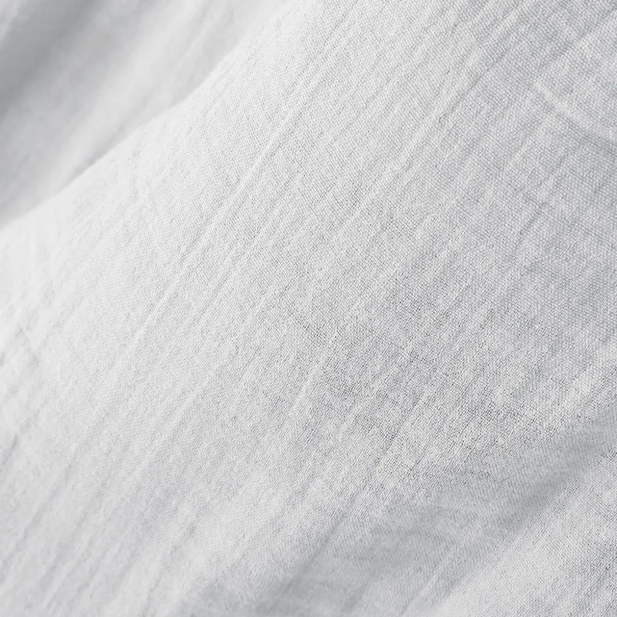 Rideau gaze de coton galon fronceur (140 x 240 cm) Gaïa Gris nuage