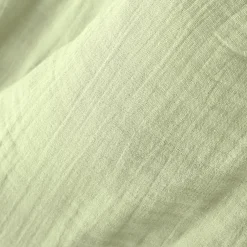 Rideau gaze de coton galon fronceur (180 x 240 cm) Gaïa Vert tilleul