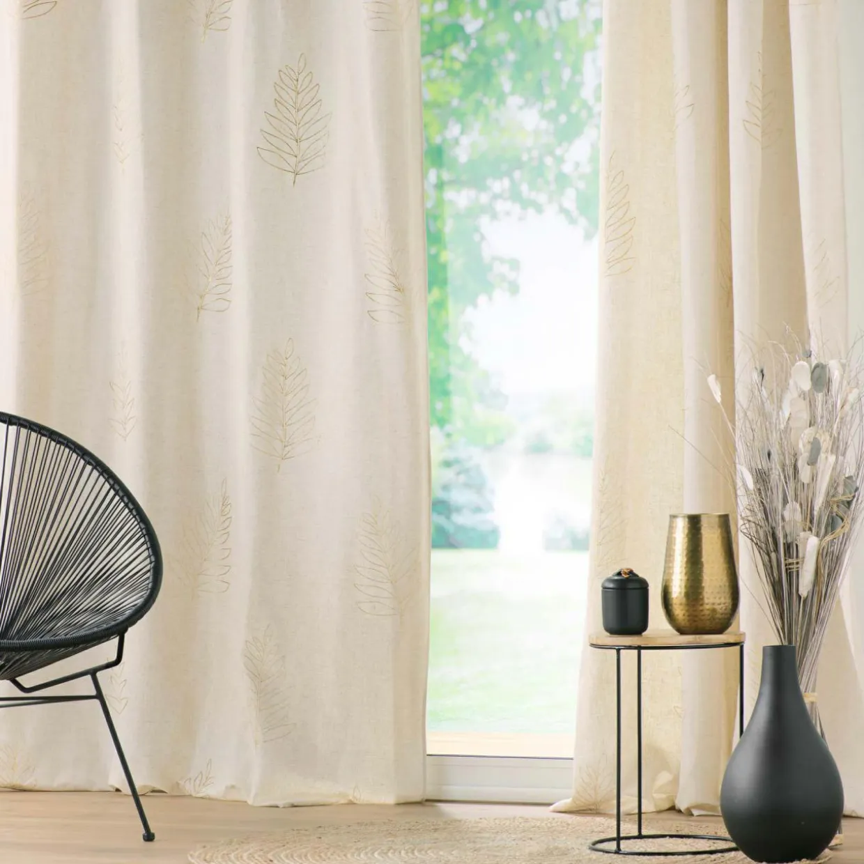 Rideau lin (140 x 240 cm) Venus Beige