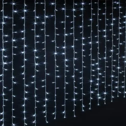 Rideau lumineux H1,5 m L0,90 m 200 LED Blanc froid