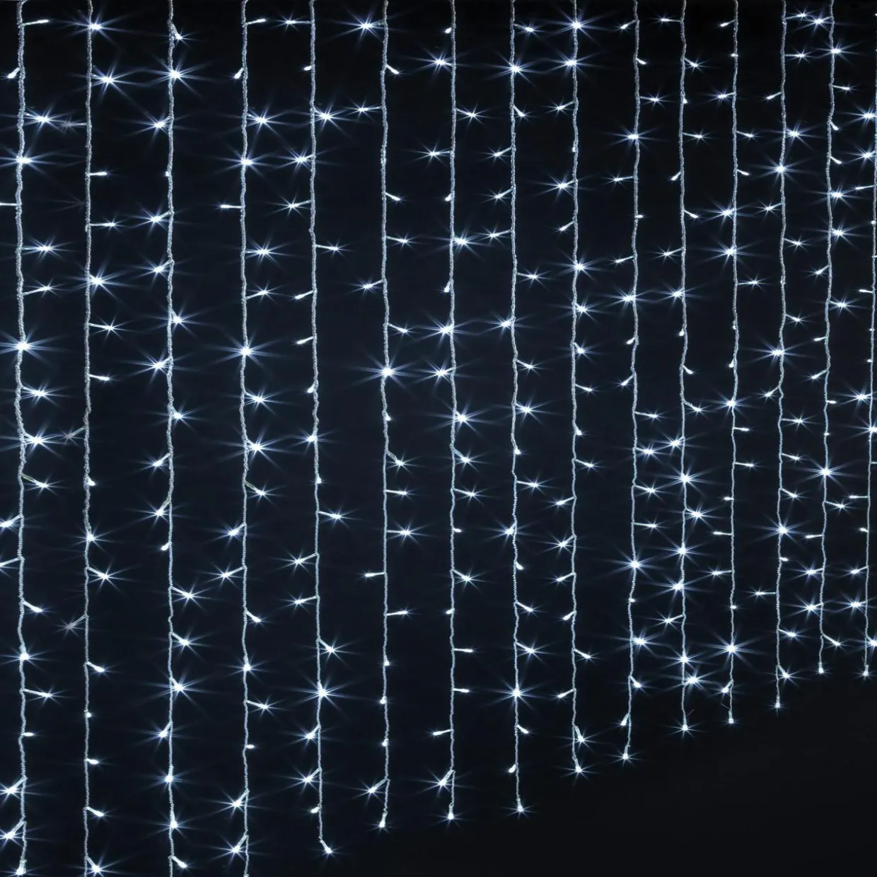 Rideau lumineux H2 m L3 m 600 LED Blanc froid