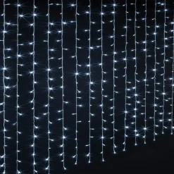 Rideau lumineux H2 m L1,50 m 300 LED Blanc froid