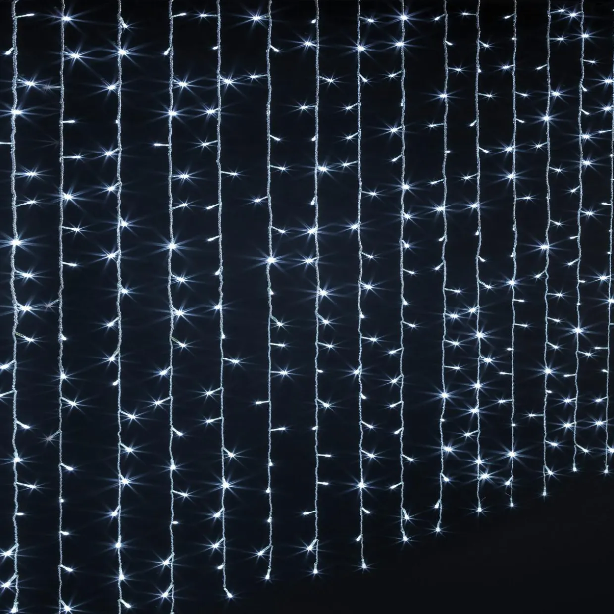 Rideau lumineux H2 m L2 m 400 LED Blanc froid