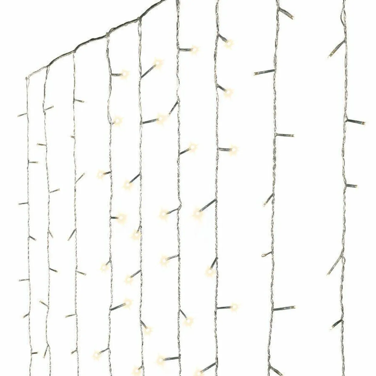 Rideau lumineux H1,50 m L2,25 m 240 LED Super chaser Blanc chaud