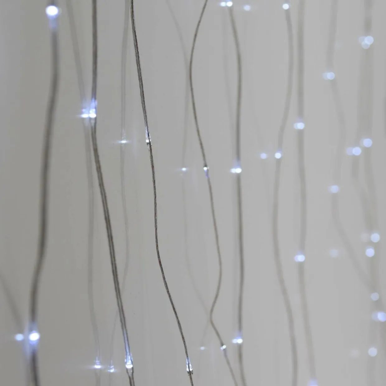 Rideau lumineux H1,90 m L1,90 m 400 Micro LED Blanc froid