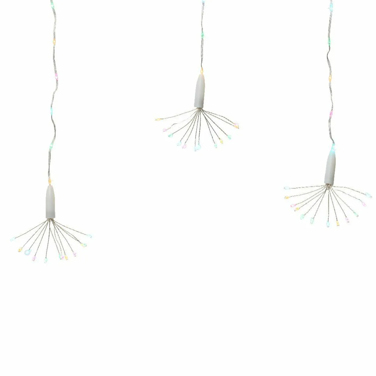 Rideau lumineux H0,50 m L1,60 m 174 Micro LED Multicolore