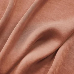 Rideau lyocell Tencel™ ajustable (140 x max 270 cm) Olivia Terracotta