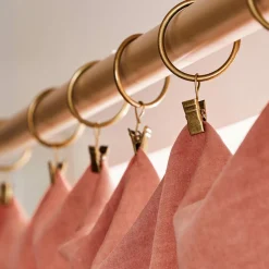 Rideau lyocell Tencel™ ajustable (140 x max 270 cm) Olivia Terracotta