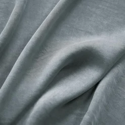 Rideau lyocell Tencel™ ajustable (140 x max 270 cm) Olivia Bleu stone