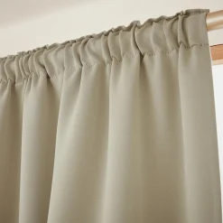 Rideau obscurcissant galon fronceur (140 x 260 cm) Dark Taupe