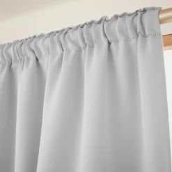 Rideau obscurcissant galon fronceur (140 x 260 cm) Dark Gris clair