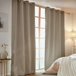 Rideau obscurcissant thermique (140 x 240 cm) Calore Taupe