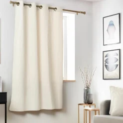 Rideau obscurcissant thermique (140 x 180 cm) Minuit Beige sable