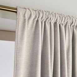 Rideau obscurcissant thermique galon fronceur (140 x 240 cm) Minuit Taupe