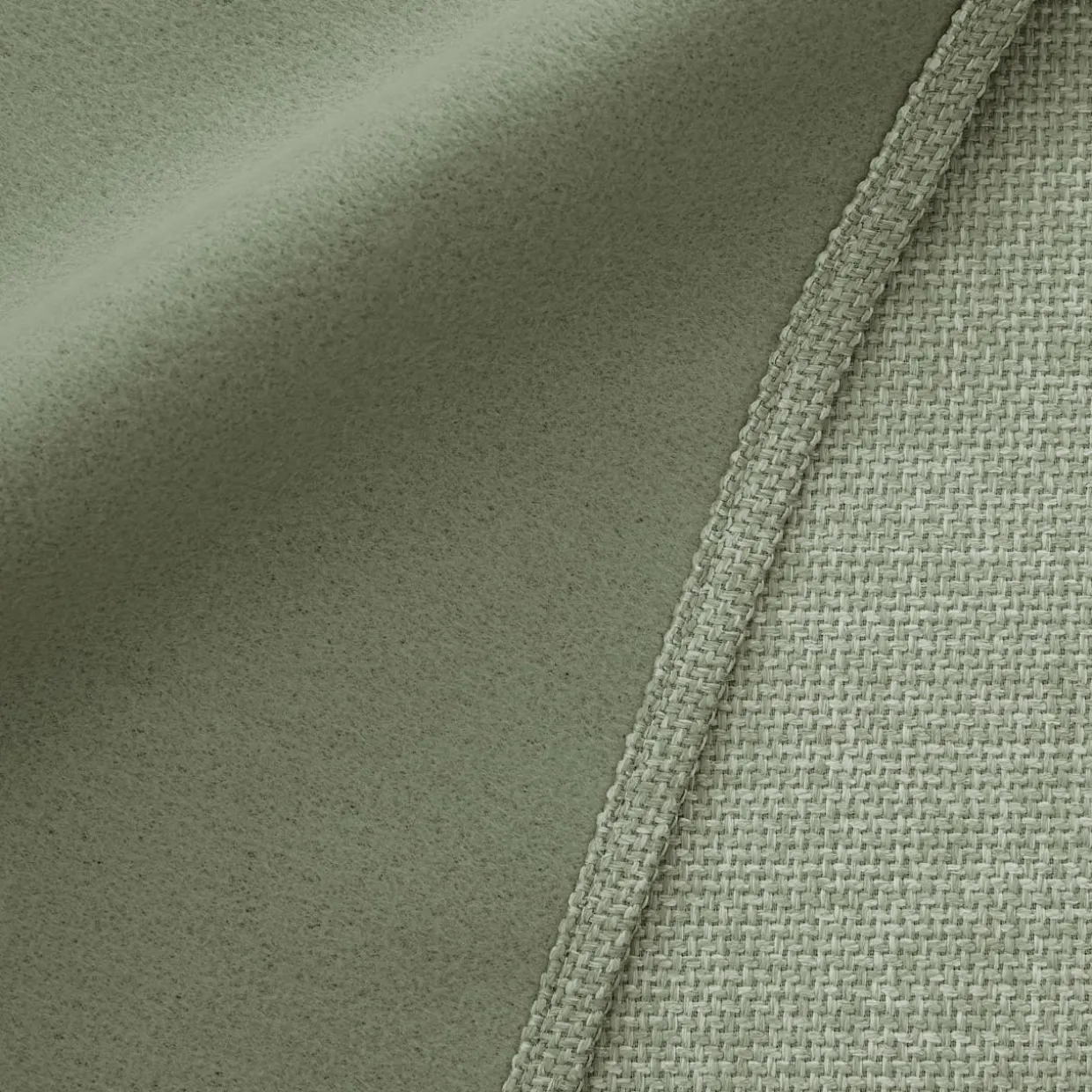 Rideau obscurcissant thermique galon fronceur (140 x 240 cm) Alba Vert romarin