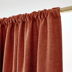 Rideau obscurcissant thermique galon fronceur (180 x 260 cm) Alba Terracotta