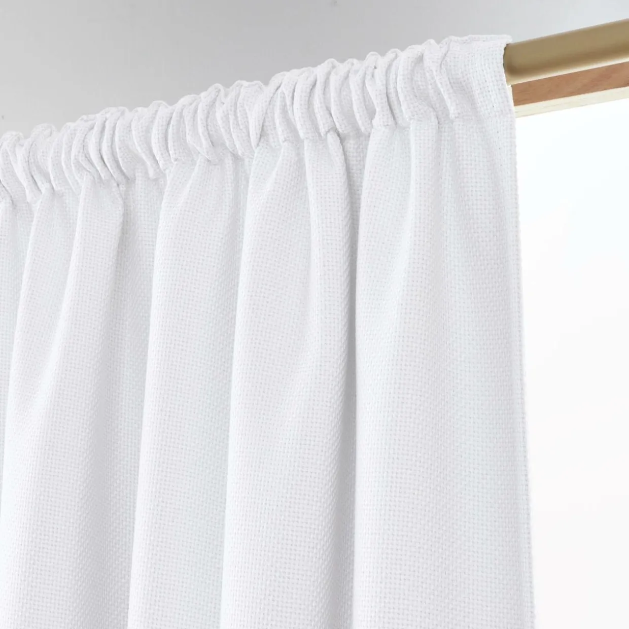 Rideau obscurcissant thermique galon fronceur (180 x 260 cm) Alba Blanc perle