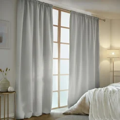 Rideau obscurcissant thermique galon fronceur (140 x 240 cm) Calore Gris clair