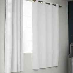 Rideau obscurcissant thermique (140 x 180 cm) Alba Blanc perle