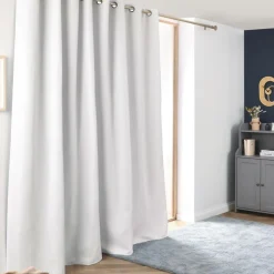 Rideau obscurcissant thermique (280 x 240 cm) Alba Blanc perle