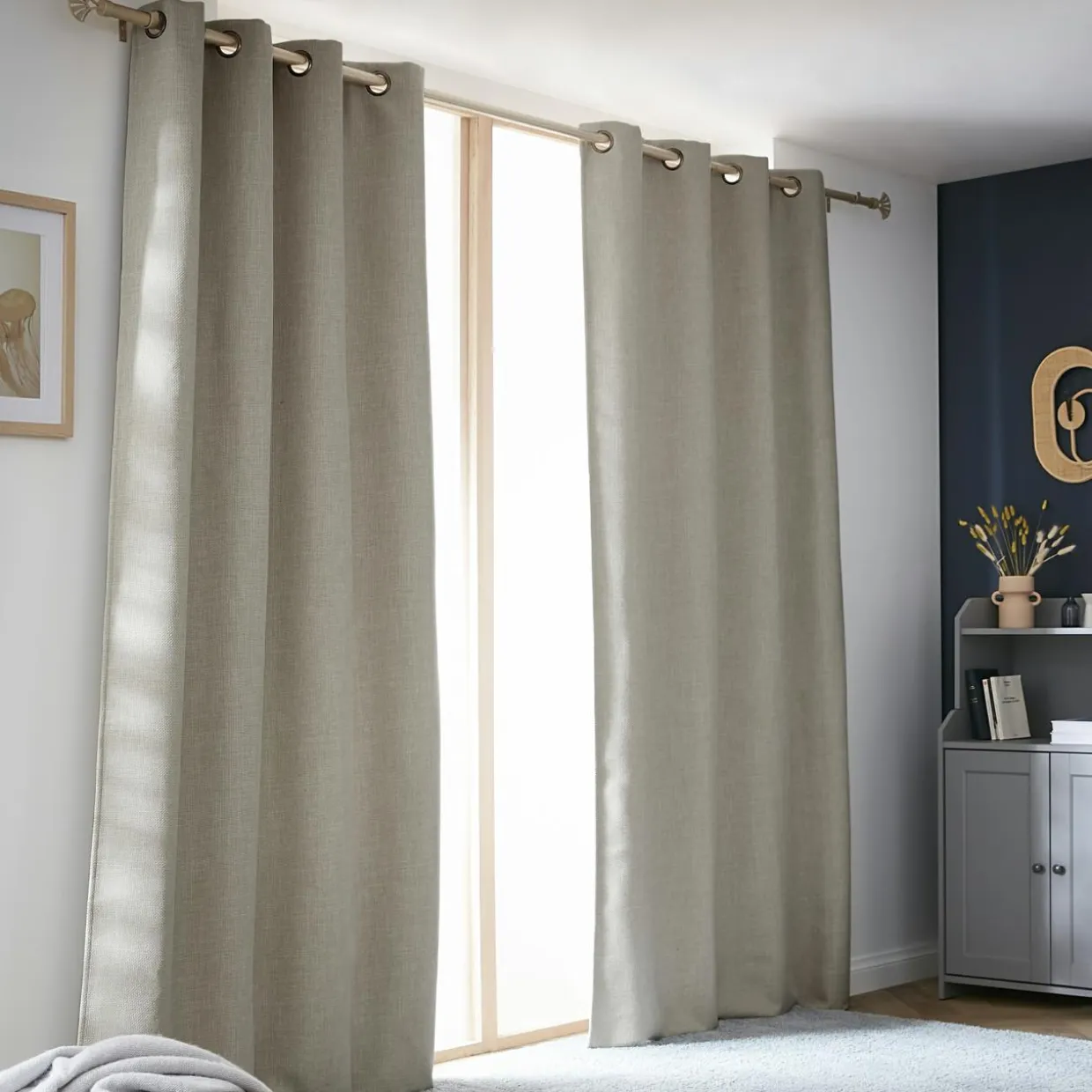 Rideau obscurcissant thermique (140 x 240 cm) Alba Taupe