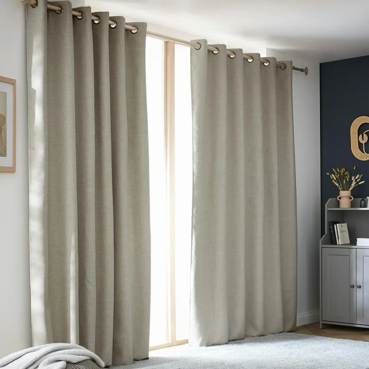 Rideau obscurcissant thermique (180 x 260 cm) Alba Taupe
