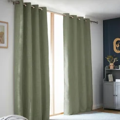 Rideau obscurcissant thermique (140 x 240 cm) Alba Vert romarin