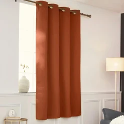 Rideau obscurcissant thermique (140 x 180 cm) Calore Terracotta