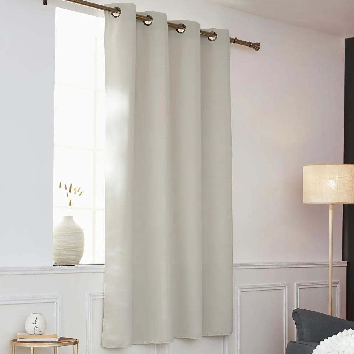 Rideau obscurcissant thermique (140 x 180 cm) Calore Beige
