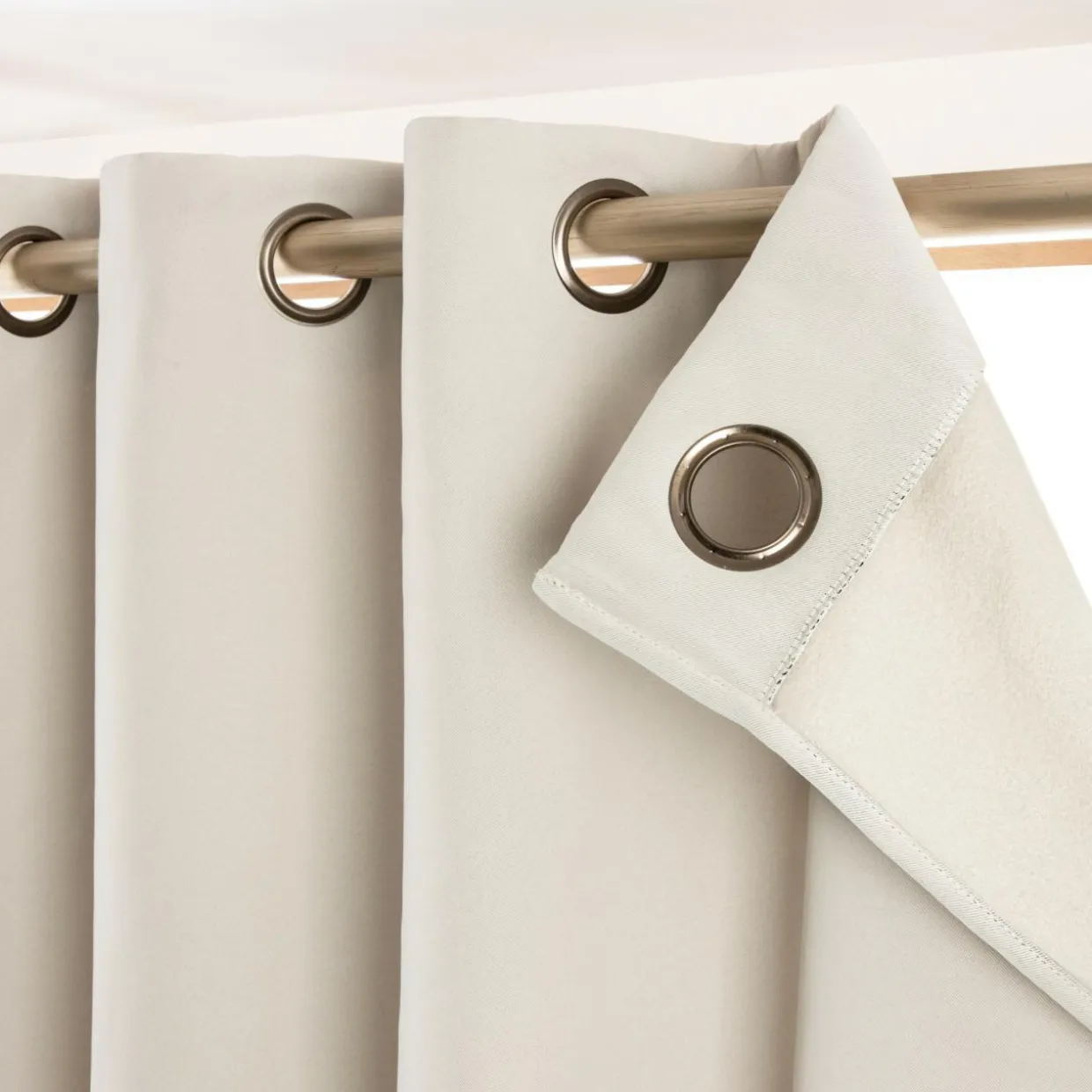 Rideau obscurcissant thermique (140 x 180 cm) Calore Beige
