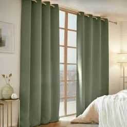 Rideau obscurcissant thermique (140 x 280 cm) Calore Vert kaki