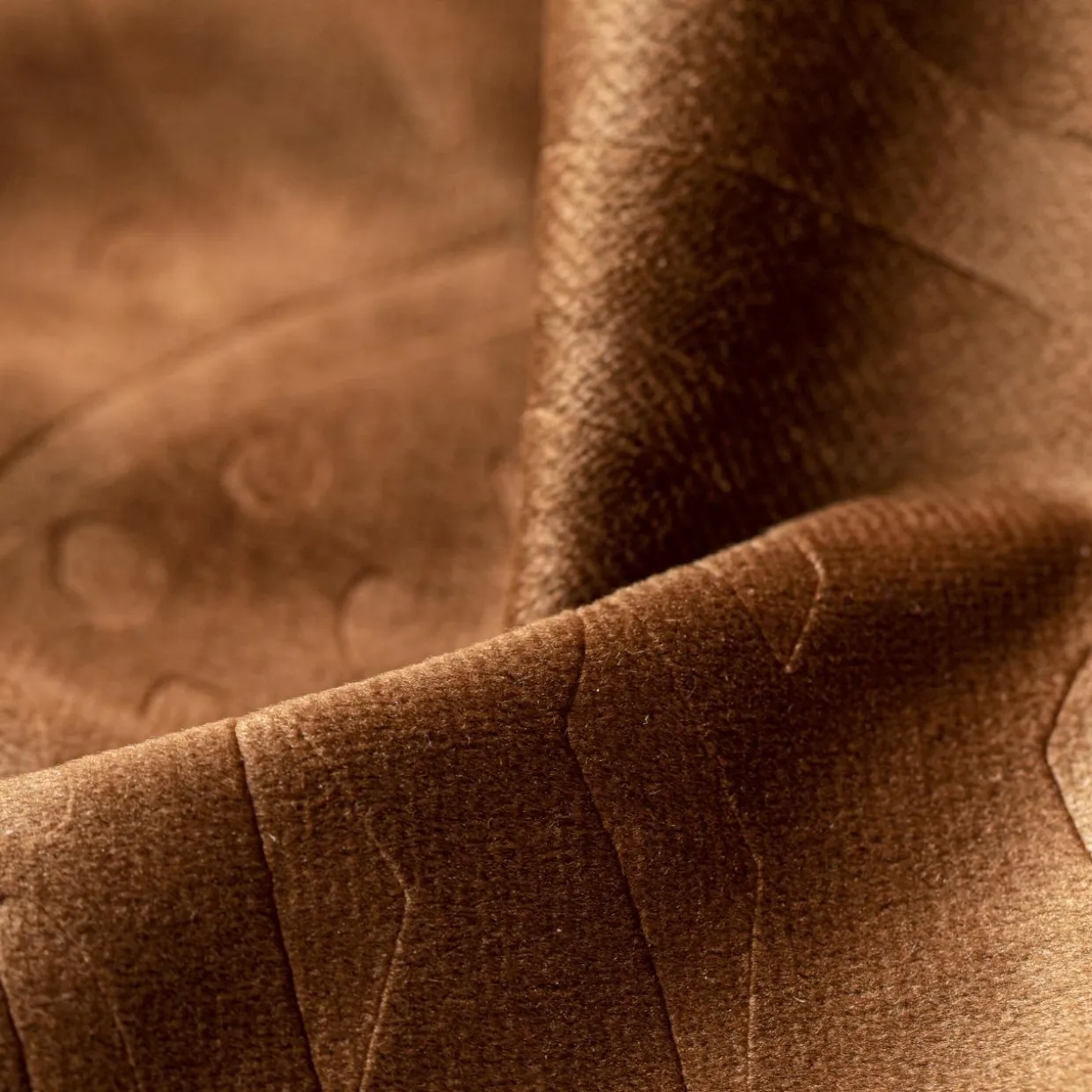 Rideau obscurcissant velours (140 x 280 cm) Fern Camel