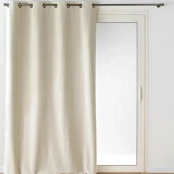 Rideau occultant velours (140 x 260 cm) Olympe Ecru