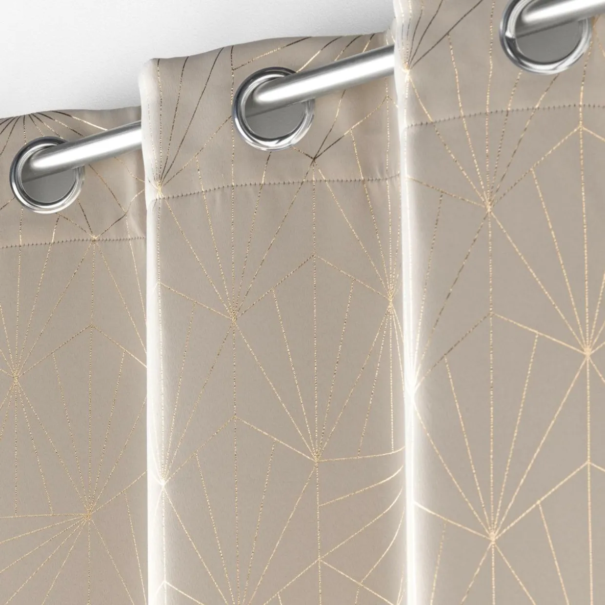 Rideau occultant (140 x 260 cm) Eclat Taupe