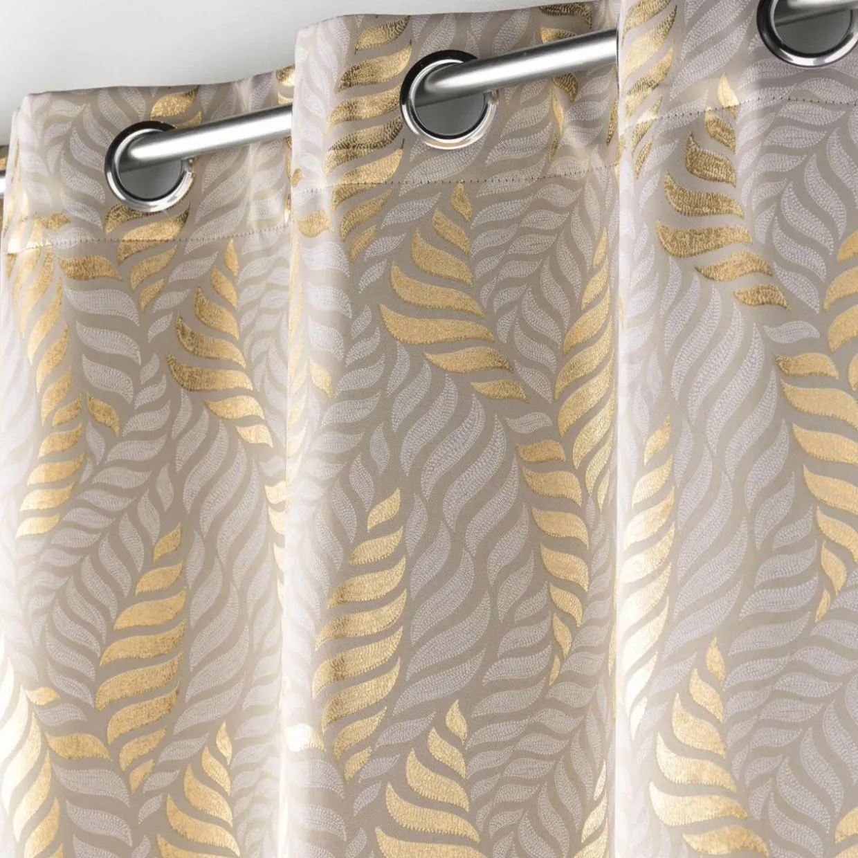 Rideau occultant (140 x 260 cm) Lyra Taupe