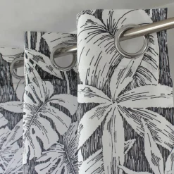 Rideau oeillets (135 x 240 cm) Bundi Gris foncé