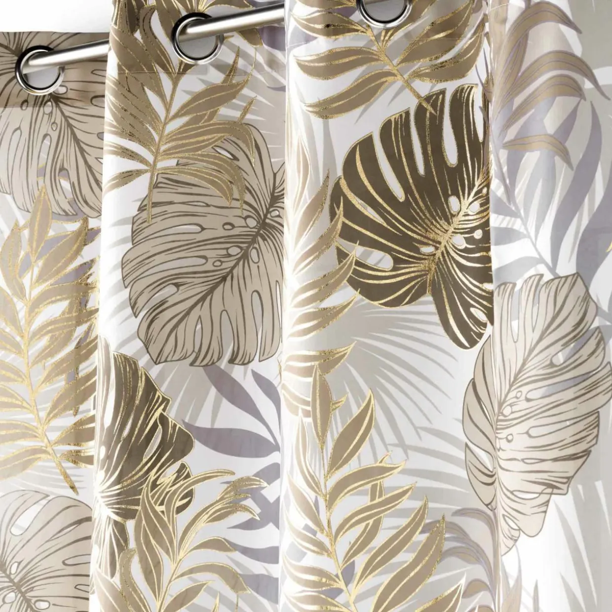 Rideau oeillets (140 x 260 cm) Mogador Beige