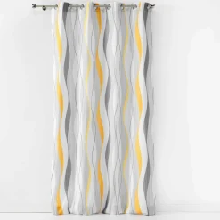 Rideau oeillets (140 x 260 cm) Ondulys Blanc