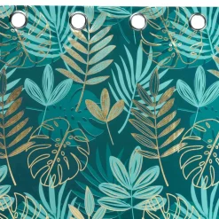 Rideau oeillets (140 x 260 cm) Ornella Vert émeraude
