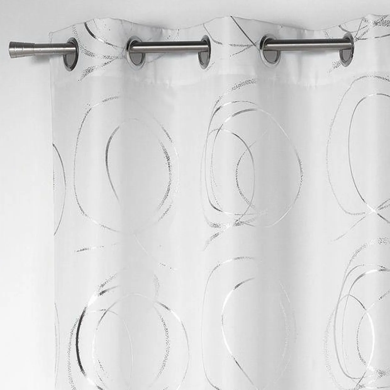 Rideau oeillets (140 x H260 cm) Bully Blanc
