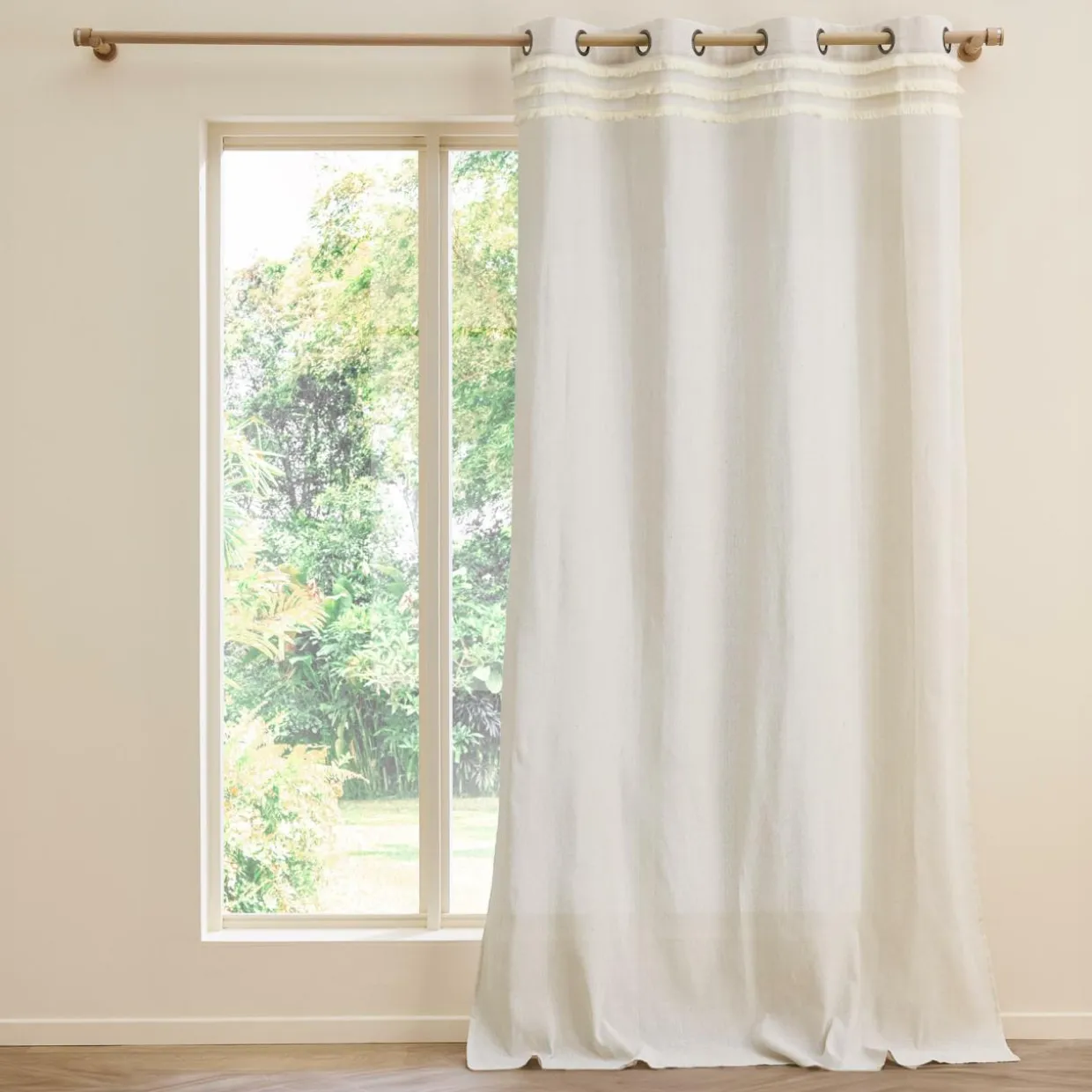 Rideau polycoton (140 x 240 cm) Vertis Beige