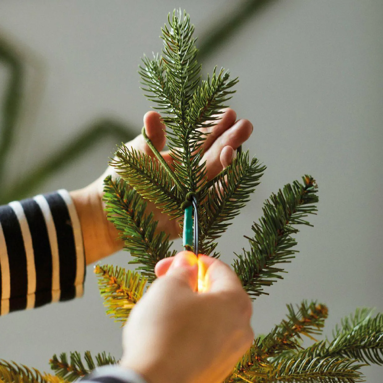 Rideau pour sapin H2,40 m 832 Micro LED Flashing light Blanc chaud
