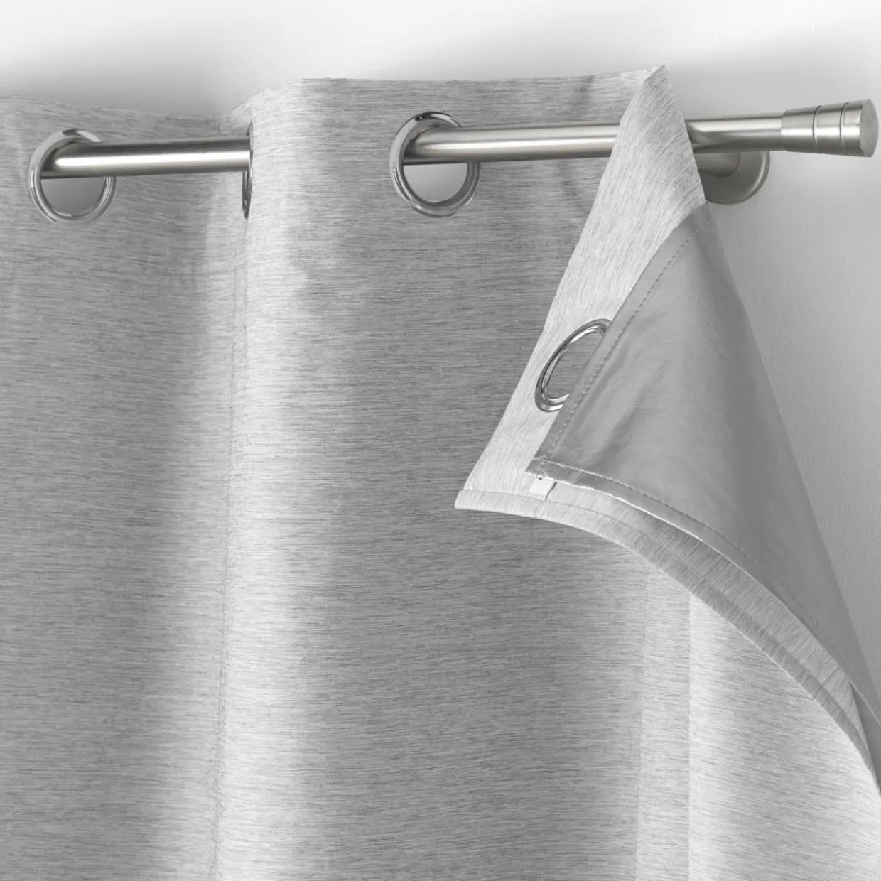 Rideau thermique doublure amovible (140 x 260 cm) Coverline Gris clair