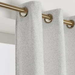 Rideau tissage jacquard (140 x 240 cm) Oscar Gris perle