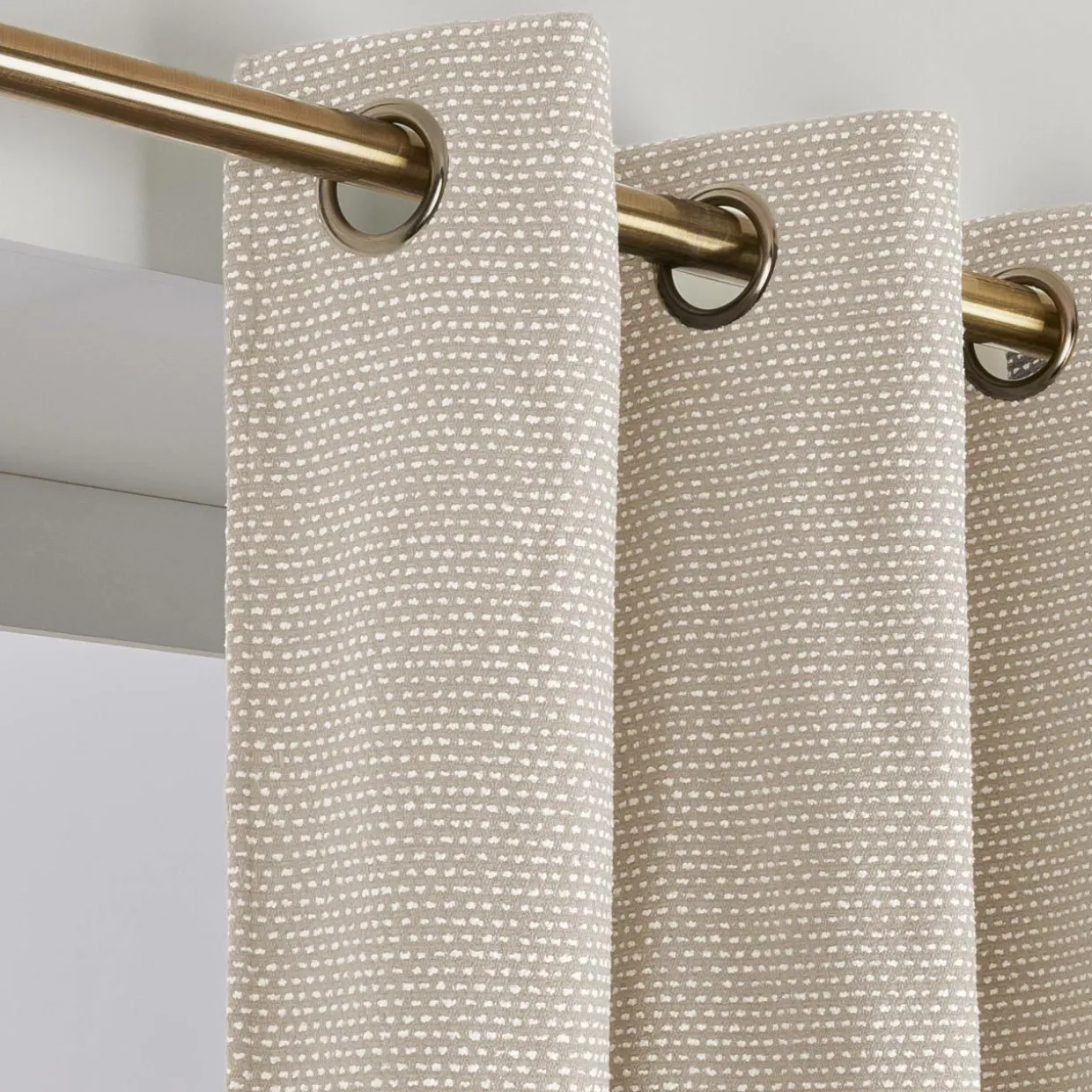 Rideau tissage jacquard (140 x 240 cm) Oscar Taupe