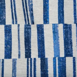 Rideau tissé (140 x 260 cm) Leyna Bleu